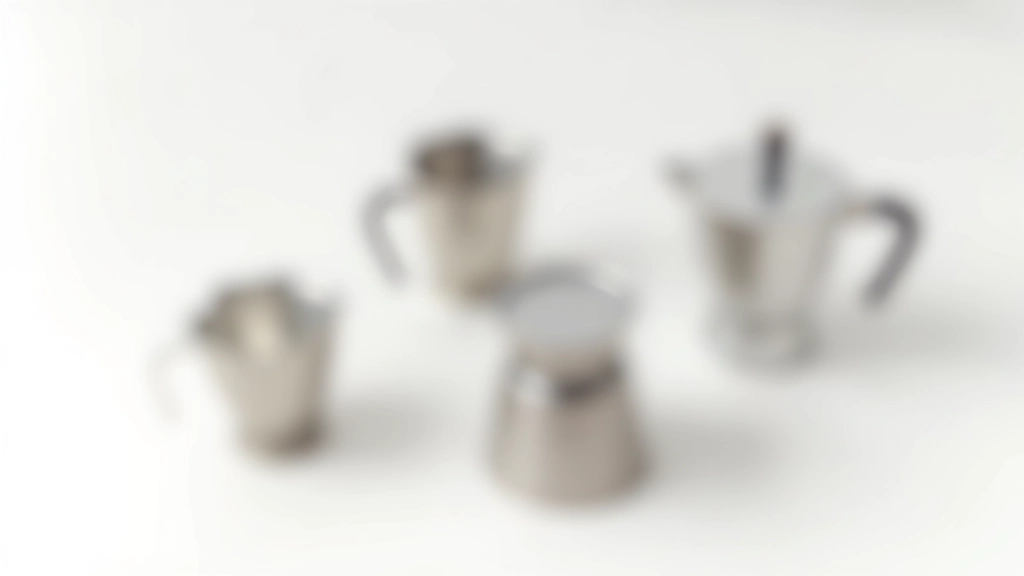 Moka pot parçalarının ayrılmış hali, su tankı filtre sepeti ve üst oda bölümleri